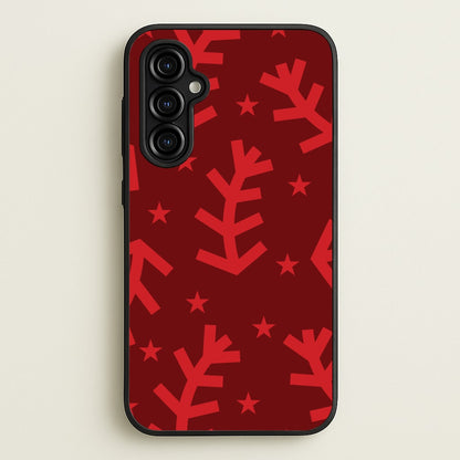 Abstract Ferns And Snowflakes Pattern Galaxy A54 Case
