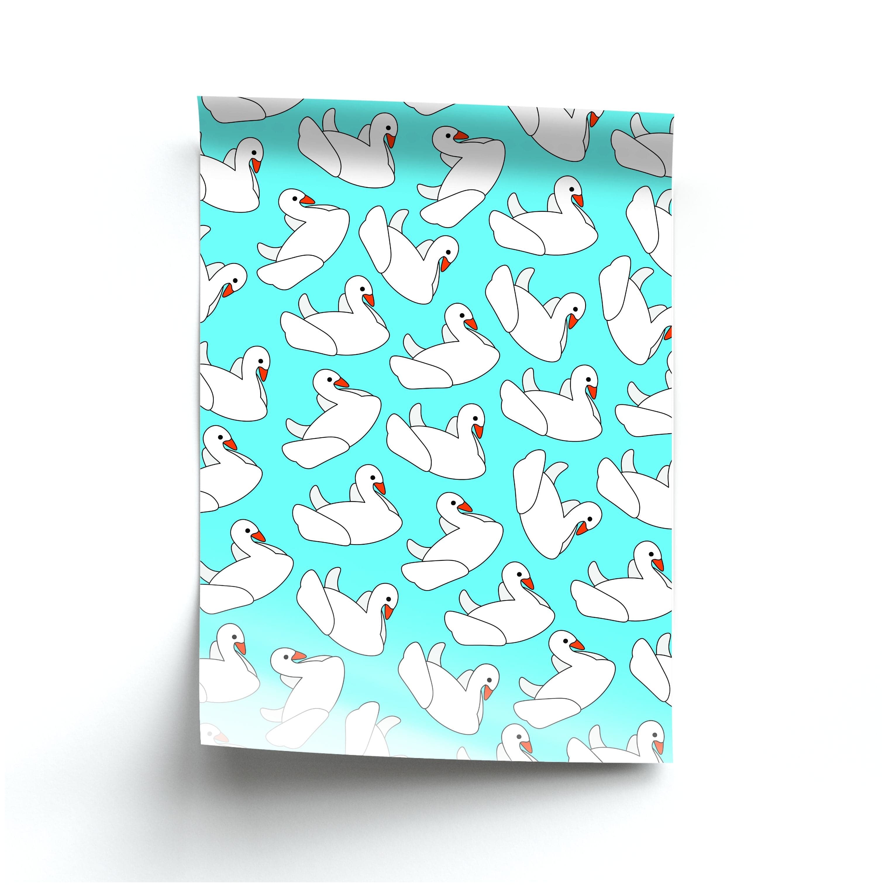 Swan Pattern - Summer Poster