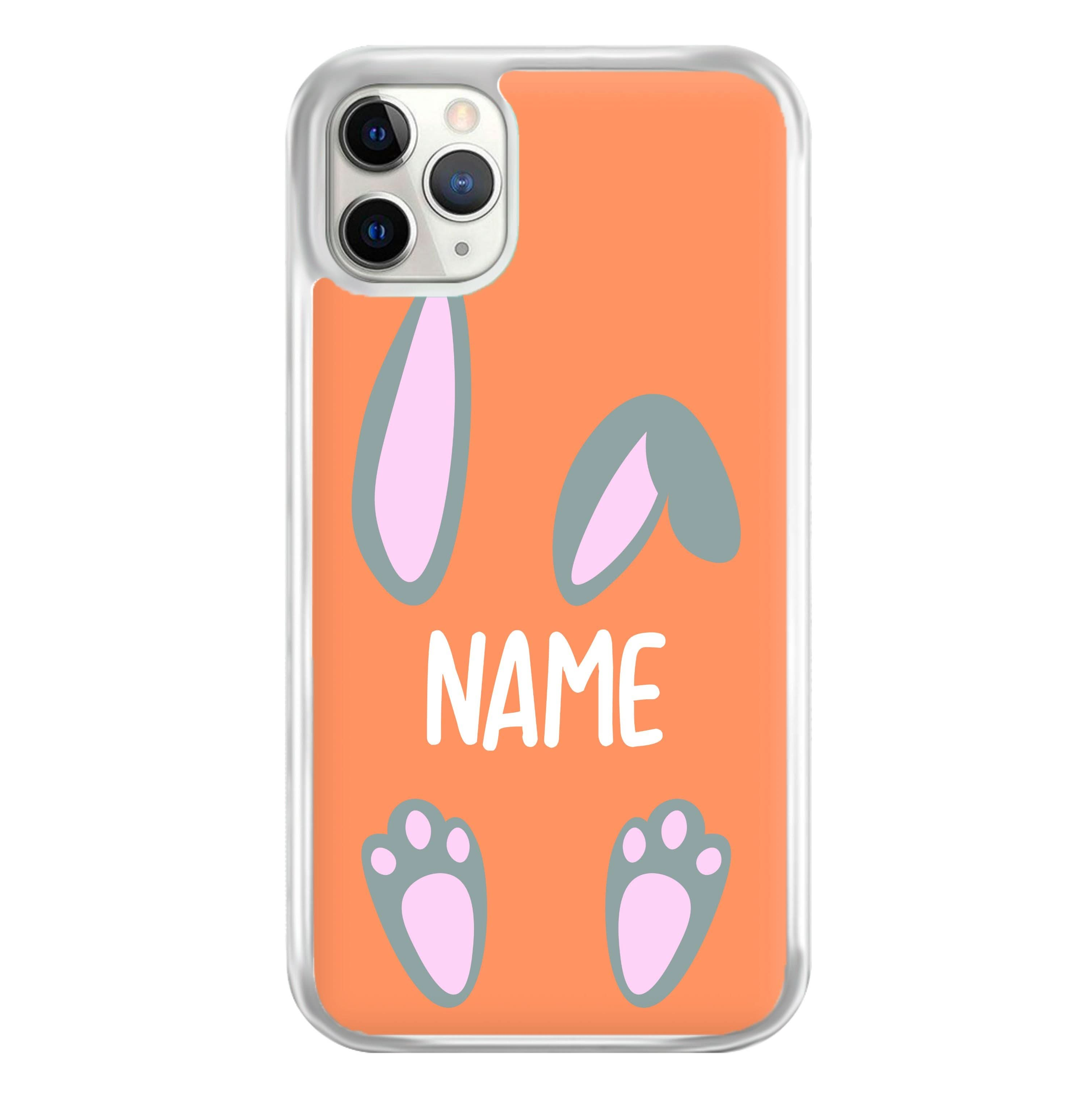 Grey Bunny Personalised Phone Case