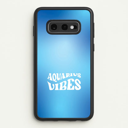 Aquarius Vibes Gradient Zodiac Galaxy S10e Case