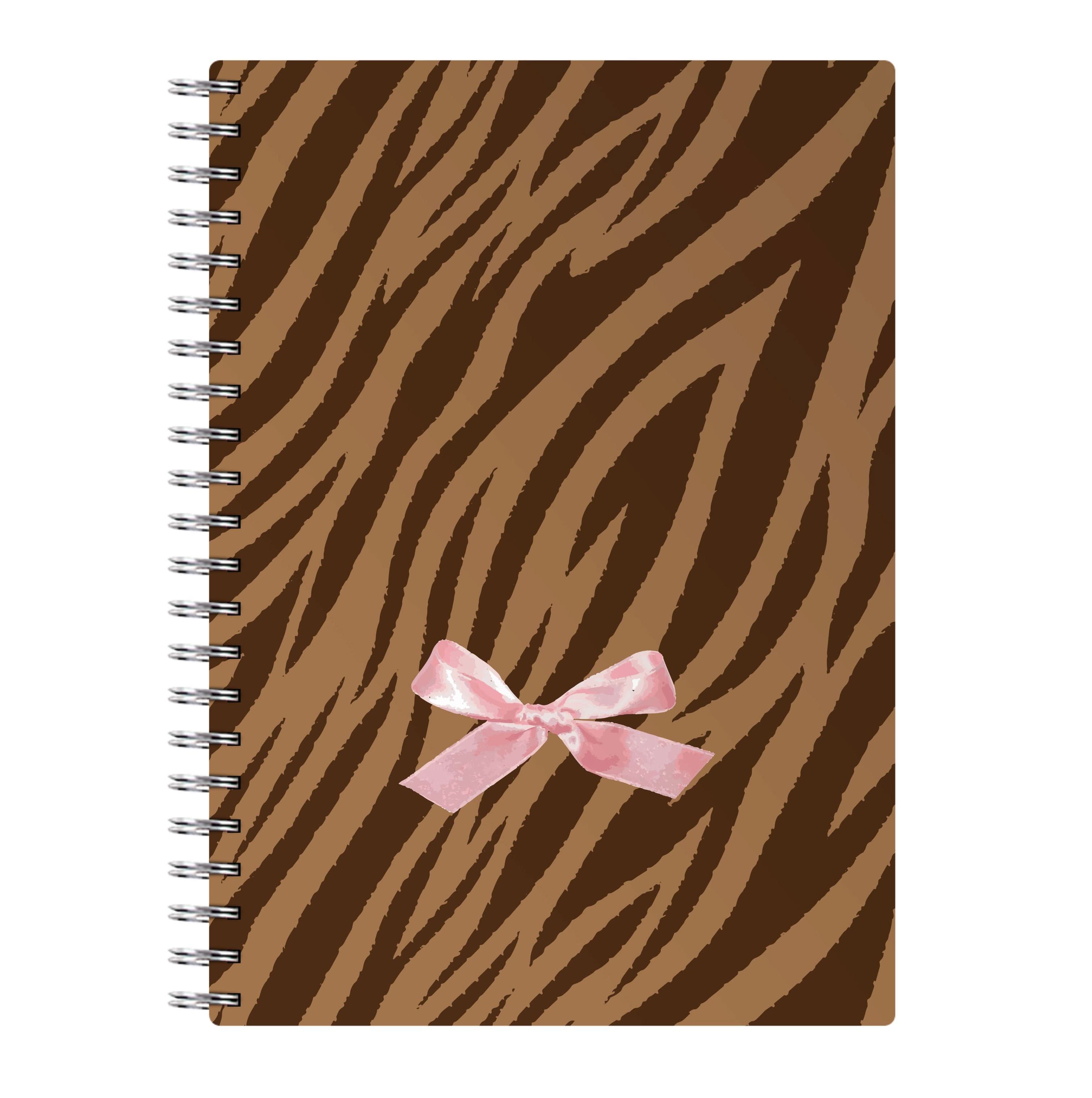 Coquette Brown Tiger Print Notebook