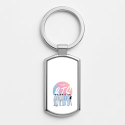2026 K-Pop Band  Silver Metal Keyring