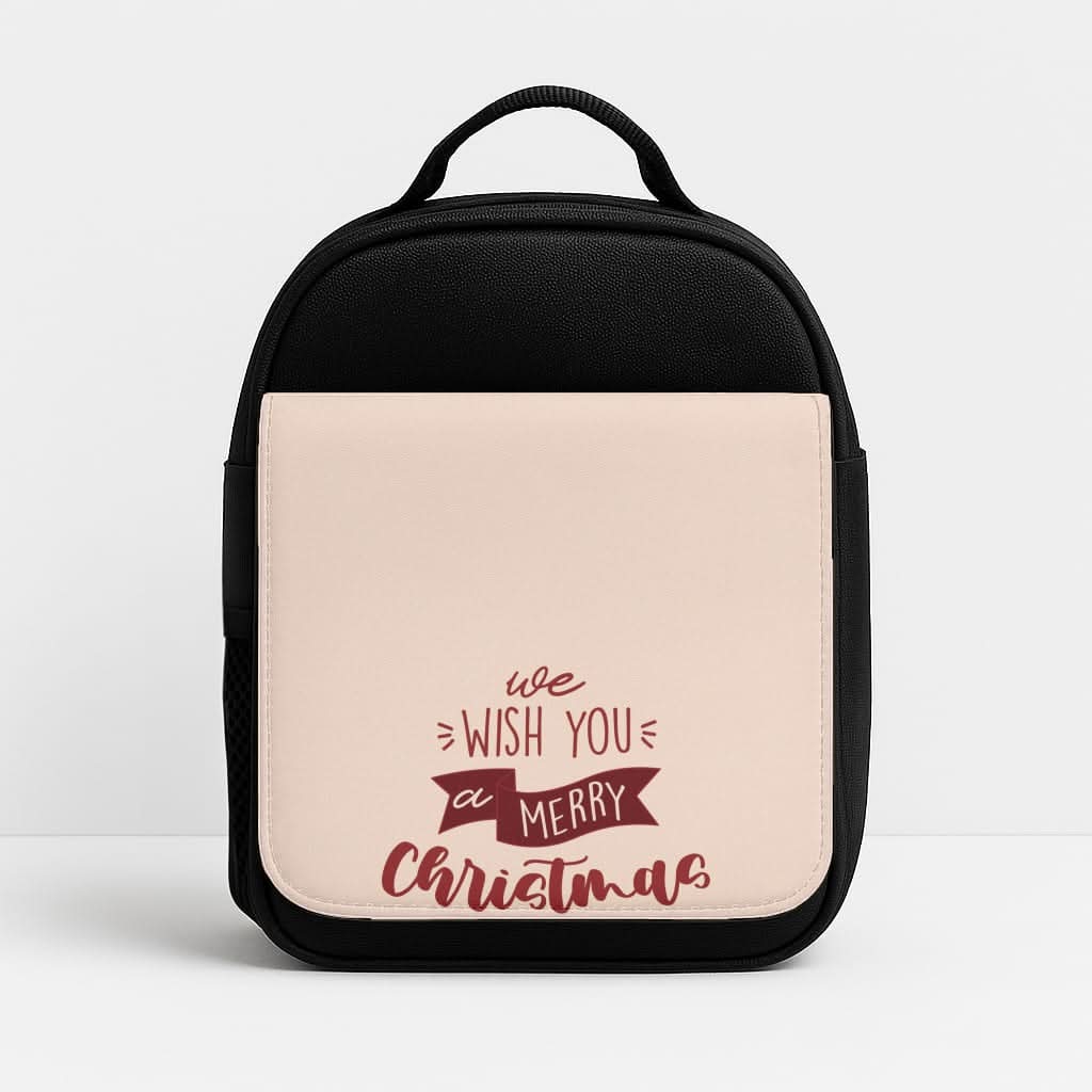 We Wish You A Merry Christmas Quote Insulated Lunch Bag