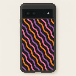 Wavy Abstract Halloween Pattern Google Pixel 7 Case