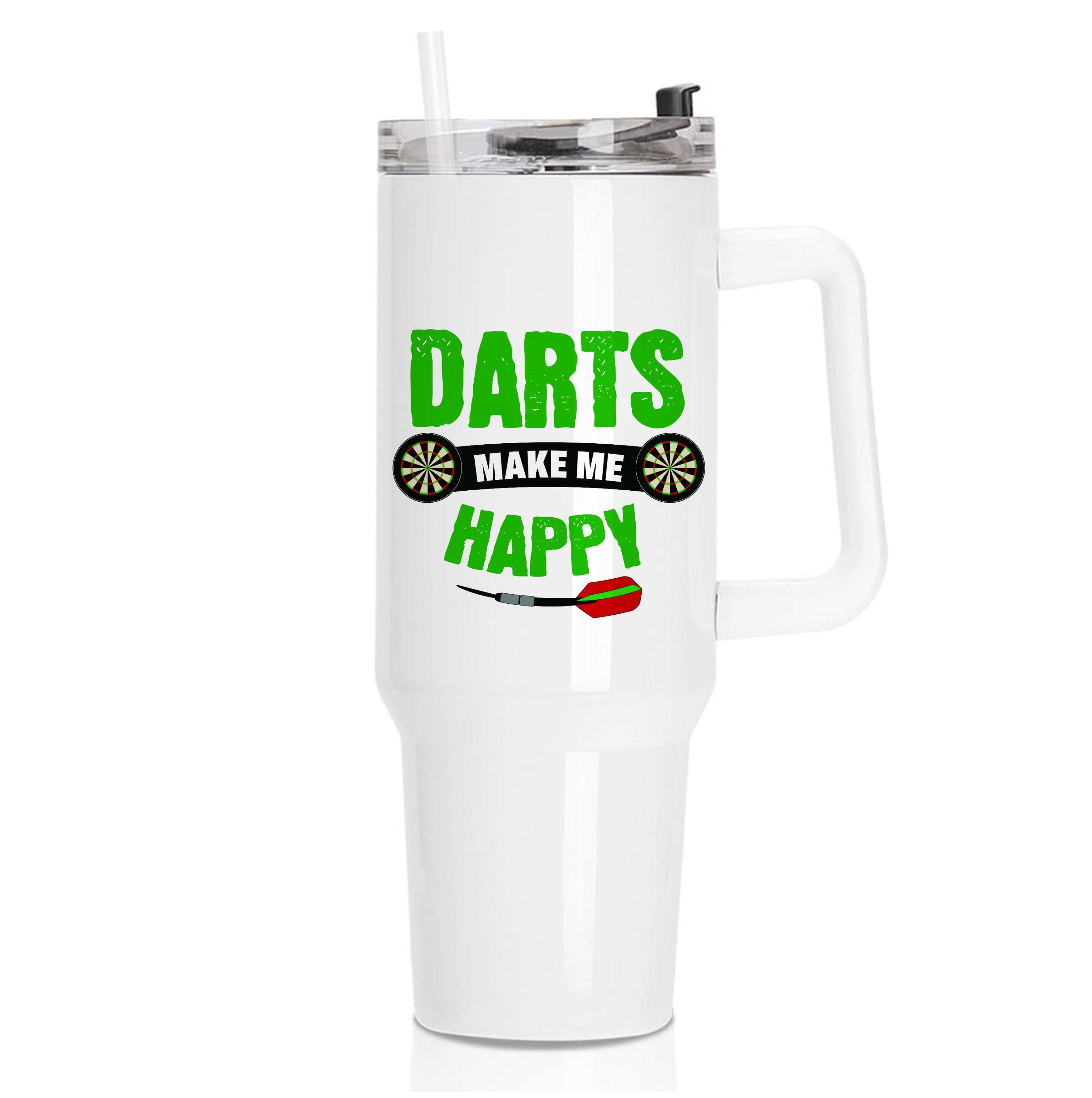 Darts Make Me Happy Tumbler