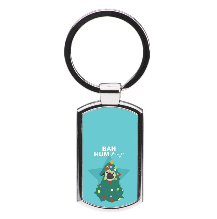 Bah Hum Pug Luxury Keyring