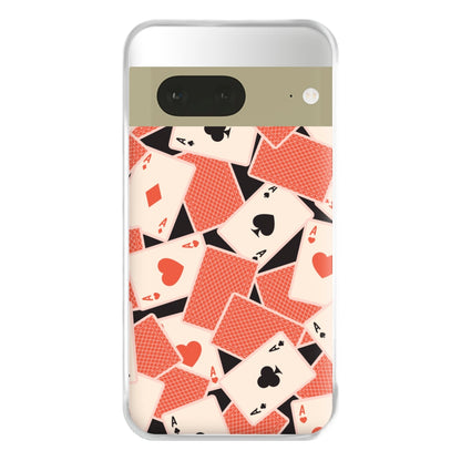 Playing Cards Collage Pattern Google Pixel 7 Case