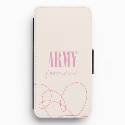 Army Forever Pink Flip / Wallet Phone Case