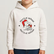 Cartoon Beagle Festive Season Kids Hoodie 4