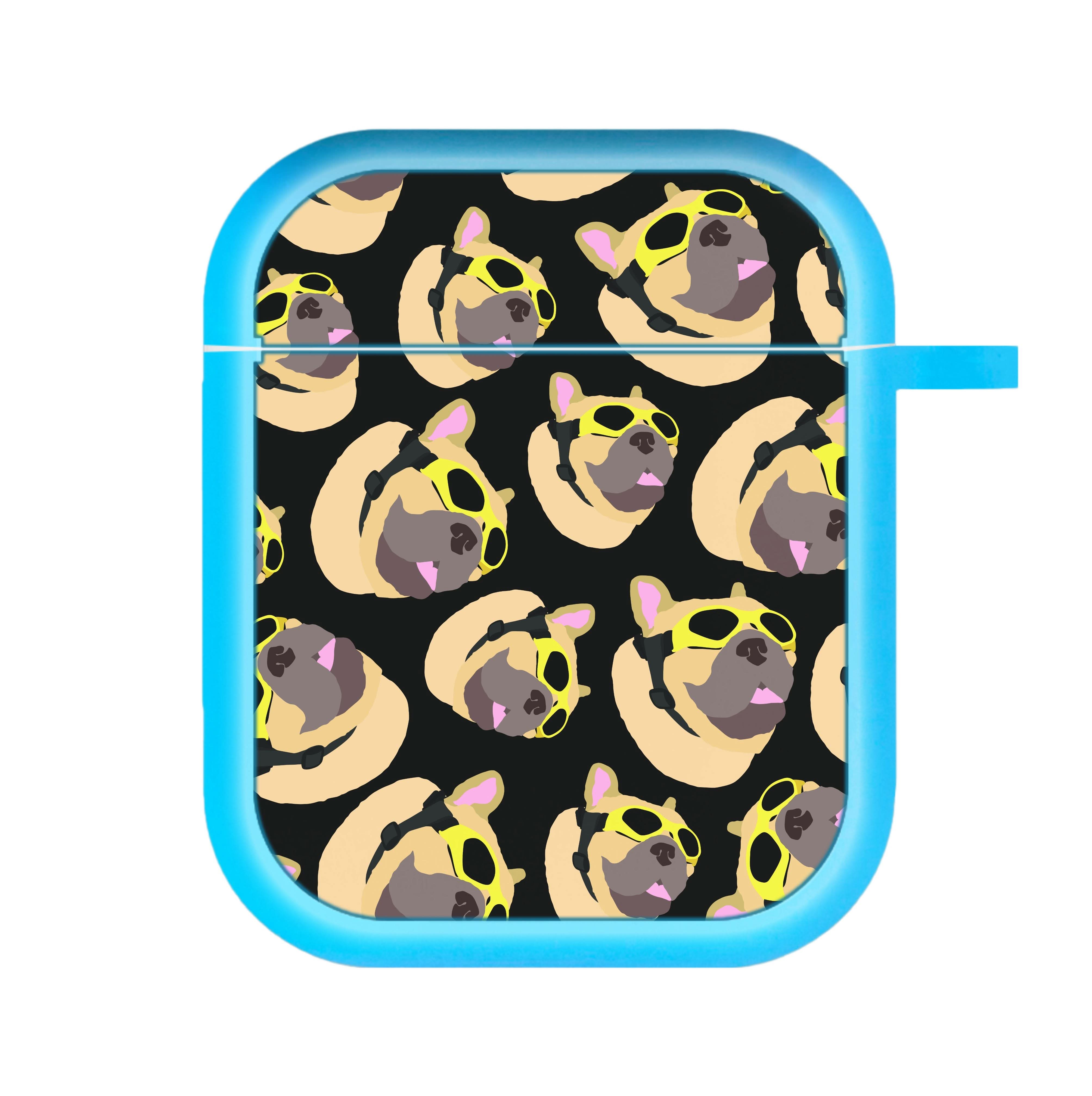 Frenchie With Goggles Pattern AirPods Case