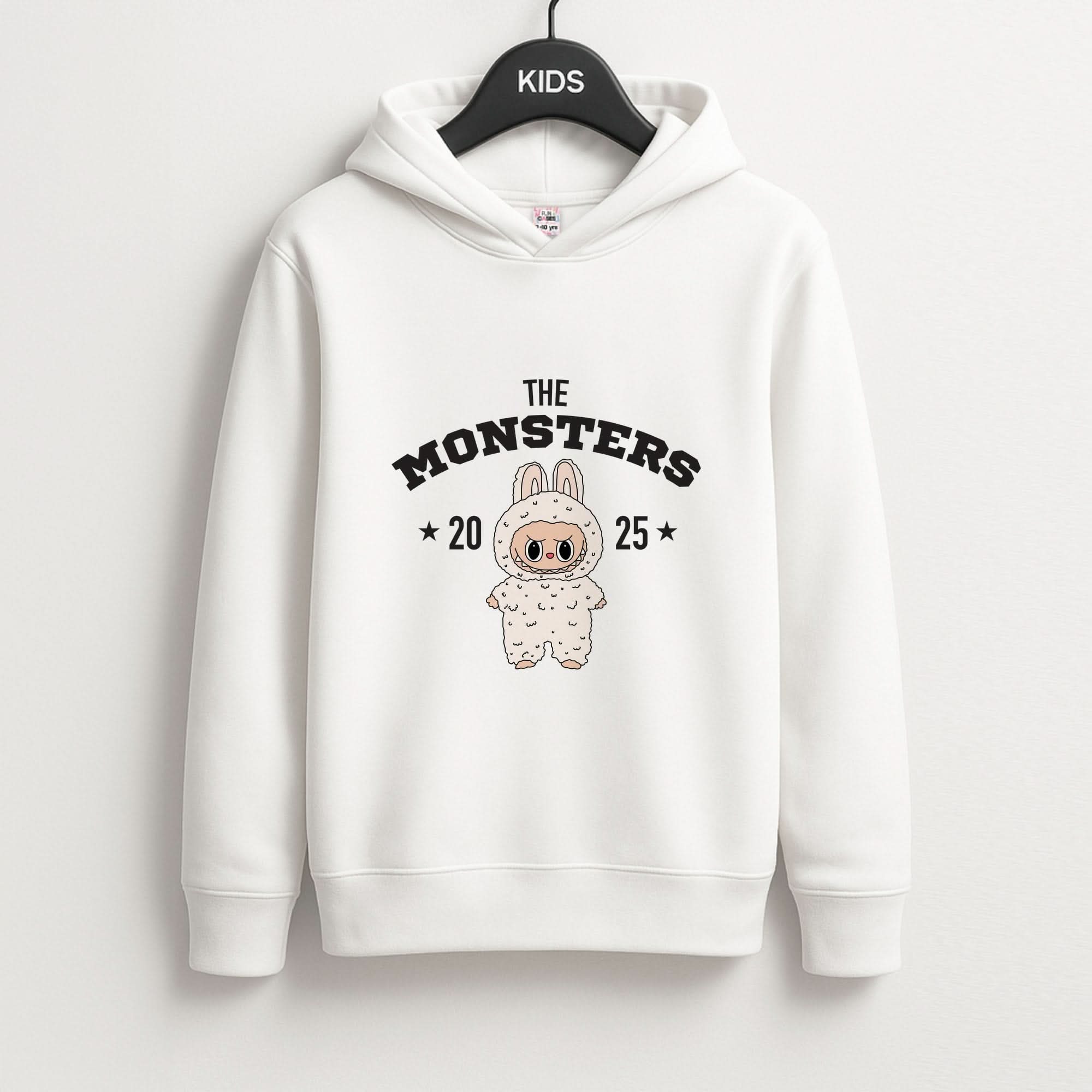 Cute Monster 2025 Pink Kids Hoodie