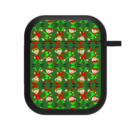 Elf Face Pattern - Christmas Patterns AirPods Case