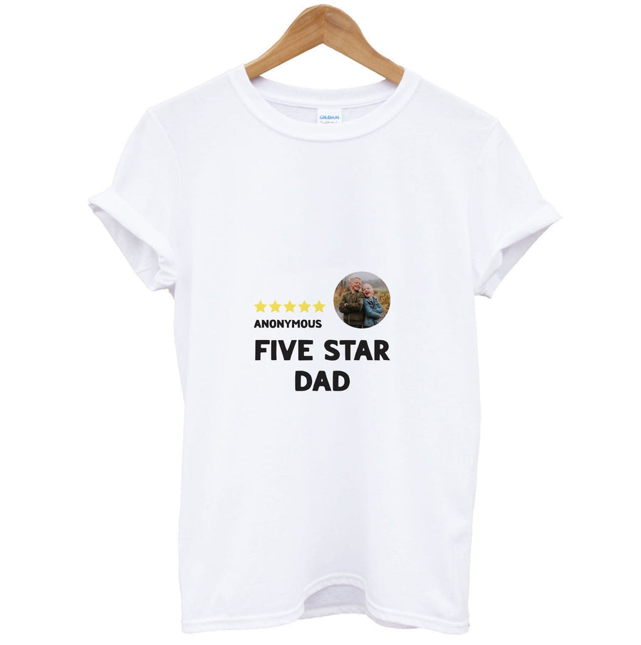 Five Star Dad - Personalised Father's Day T-Shirt