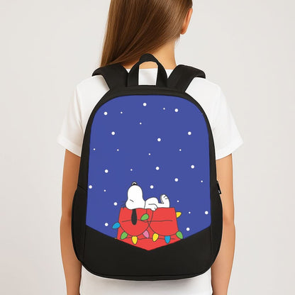 Cartoon Beagle Fairylights School Bag