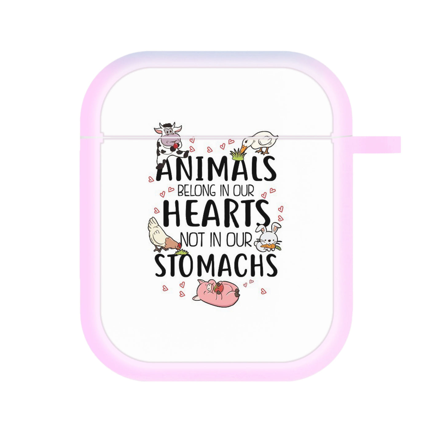 Animals Belong In Our Hearts - Vegan AirPods Case