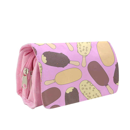 Chocolate Ice Cream Lollys - Summer Pencil Case