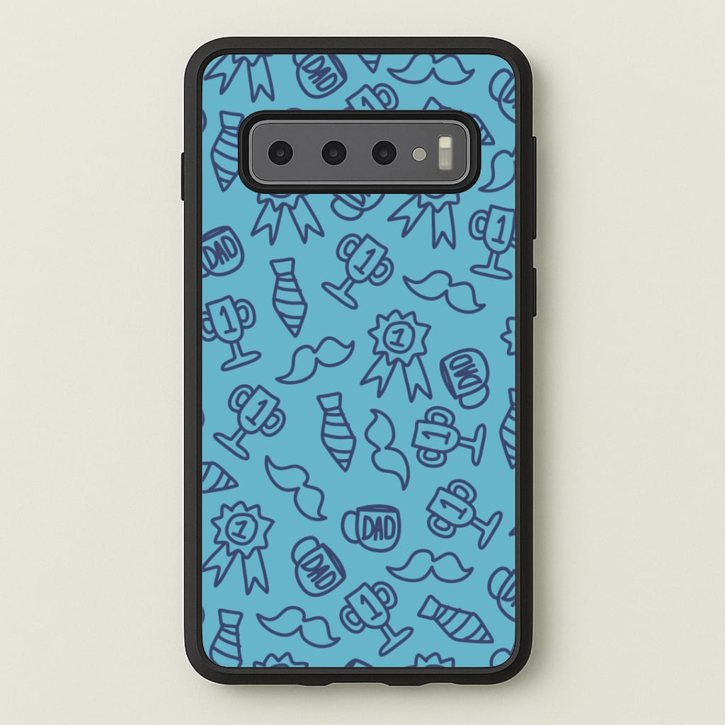 Dad Doodles Pattern Galaxy S10 Case