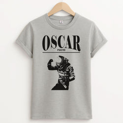Oscar Orange And Black Unisex Grey T-Shirt