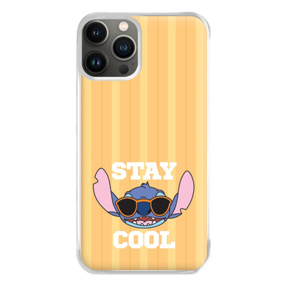 Stay Cool Blue Alien iPhone 13 Pro Max Case