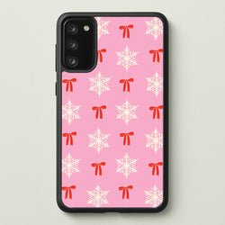 Coquette Bows And Snowflakes Pattern Galaxy S20 Case