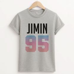 Jimin 95 Unisex Grey T-Shirt