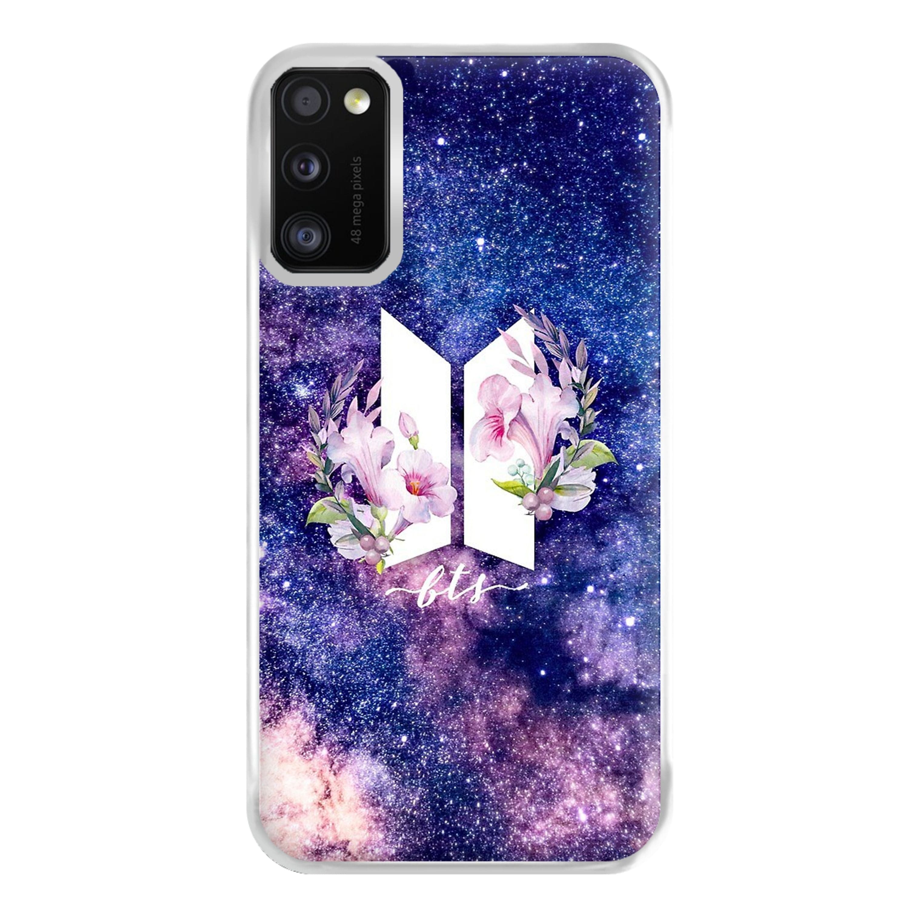 Galaxy Floral K-Pop Band Logo Phone Case