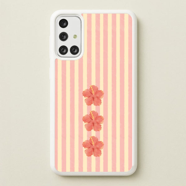 Hibiscus Rays Galaxy A71 Case