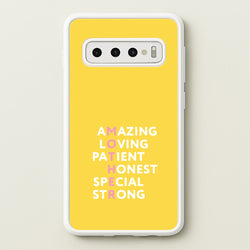 Mother Anagram Galaxy S10 Case