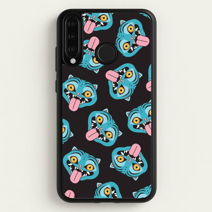 Demon Cat Pattern Huawei P30 Lite Case