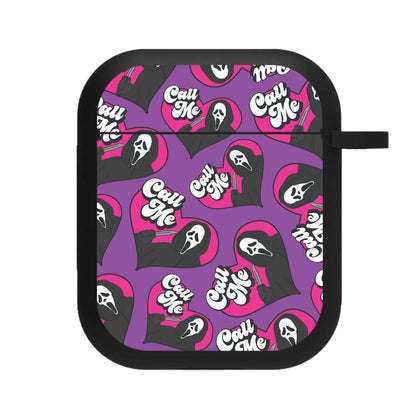 Call Me Heart Pattern AirPods Case