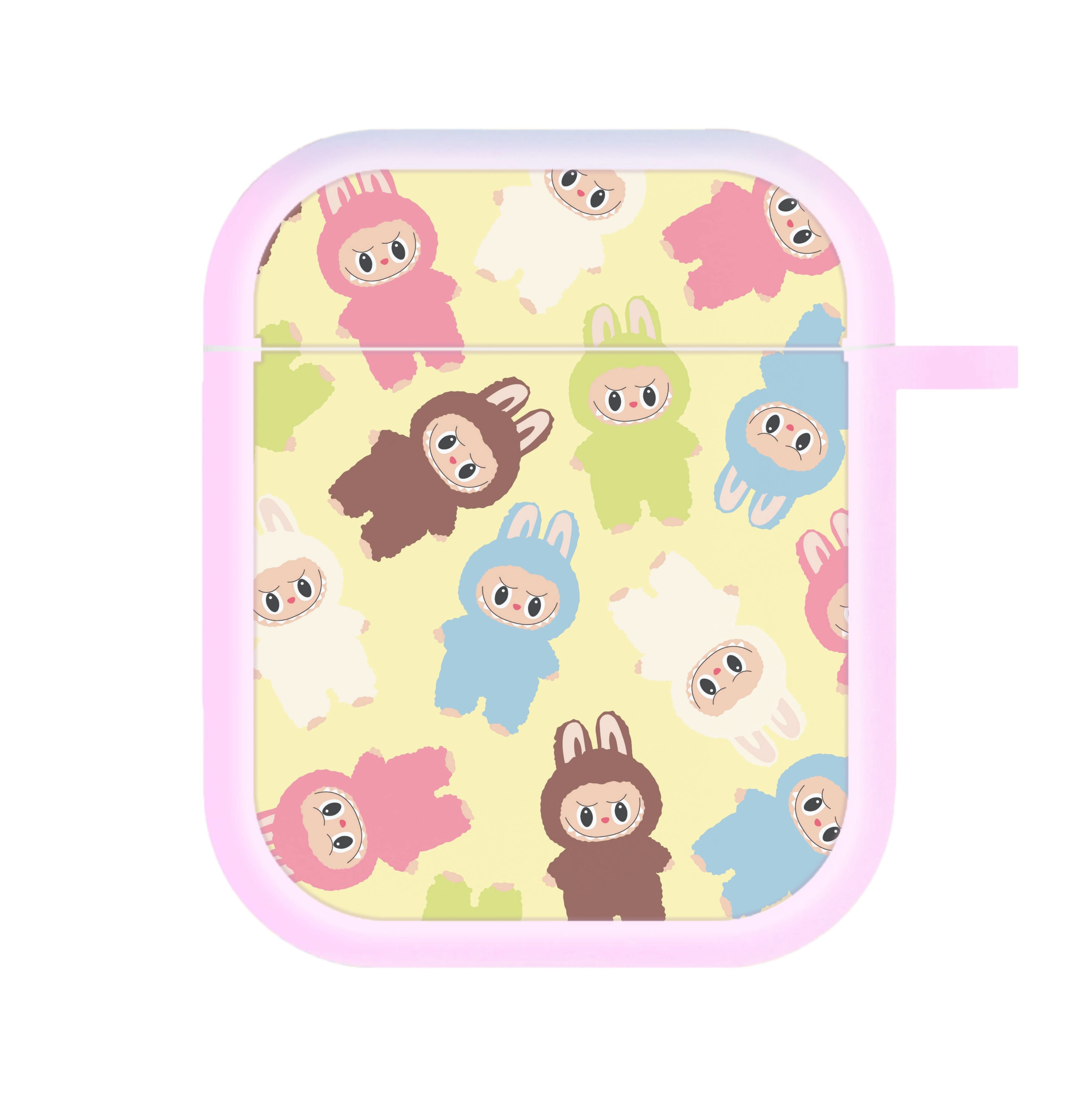 Colourful Little Monsters Pattern AirPods Case