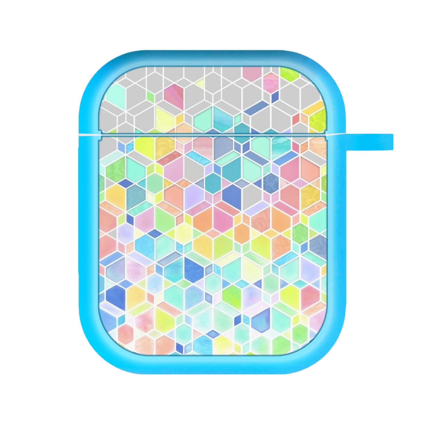 Bright Hexagon Pattern AirPods Case
