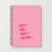 Heels, Nails, Blade, Mascara Notebook 1
