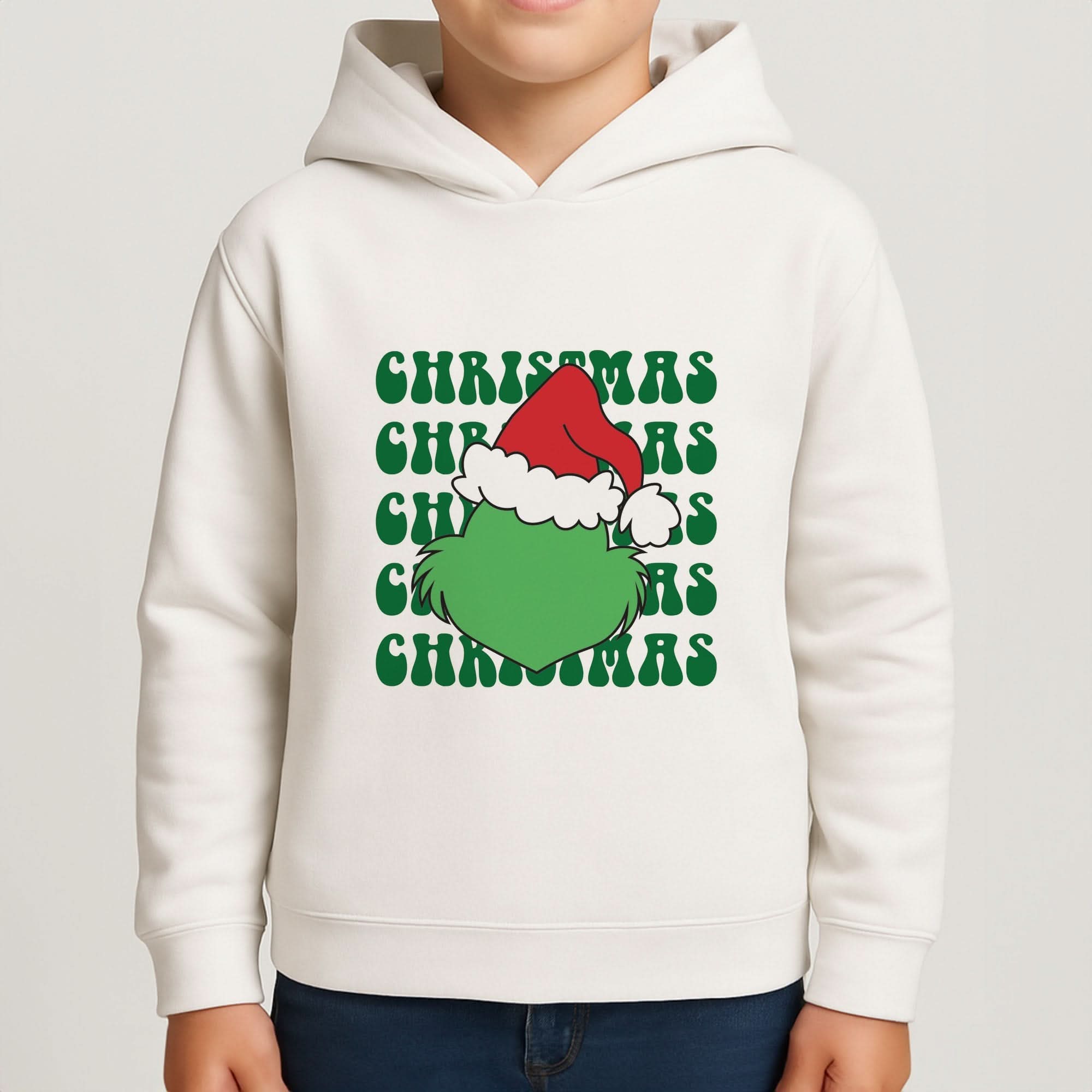 Green Creature Christmas Boys Hoodie