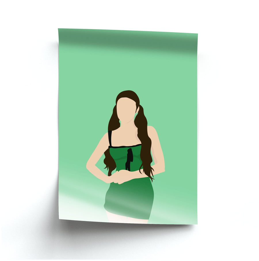 Green Dress - Olivia Poster