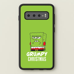 Grumpy Christmas Cartoon Sponge Galaxy S10 Case
