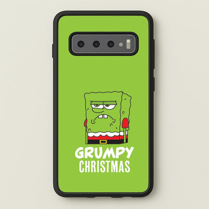 Grumpy Christmas Cartoon Sponge Galaxy S10 Case