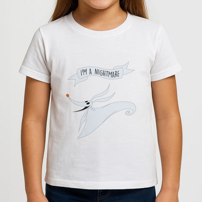 Stripey I'm A Nightmare Girls T-Shirt