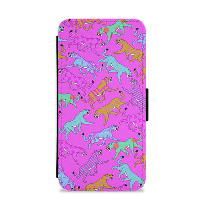 Cheetahs - Animal Patterns Flip / Wallet Phone Case