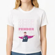 Fender Pink Sports Jersey T-Shirt 3