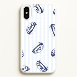 Dad Rugby Ball Pattern iPhone XS Max Case