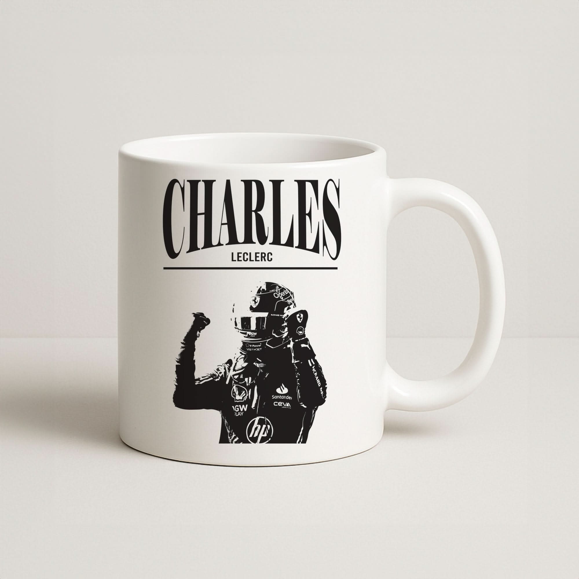 Charles Red And Gold Coffee Mug