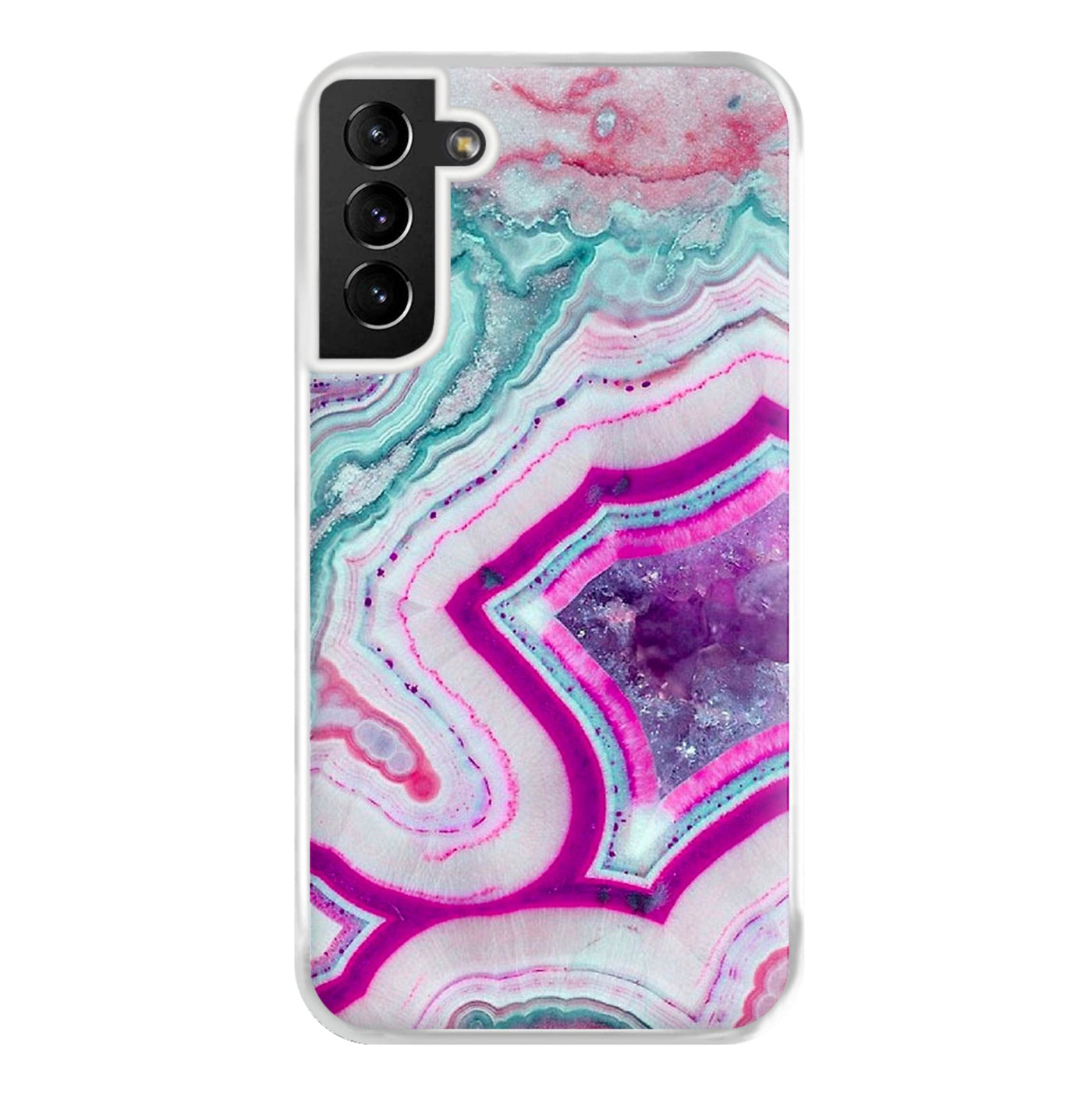 Purple Geode Pattern Phone Case