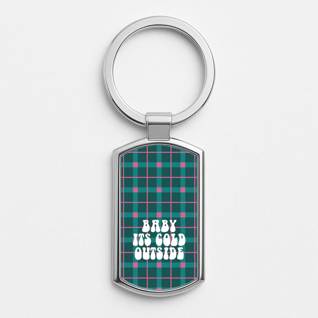 Baby It's Cold Outside Tartan Luxury Keyring