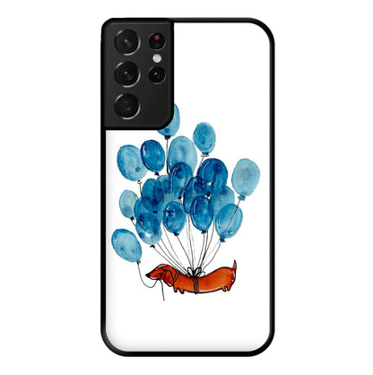 Dachshund And Balloons Phone Case