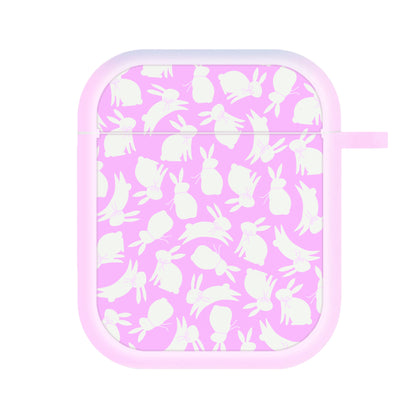 Bunnies And Bows - Easter Patterns AirPods Case