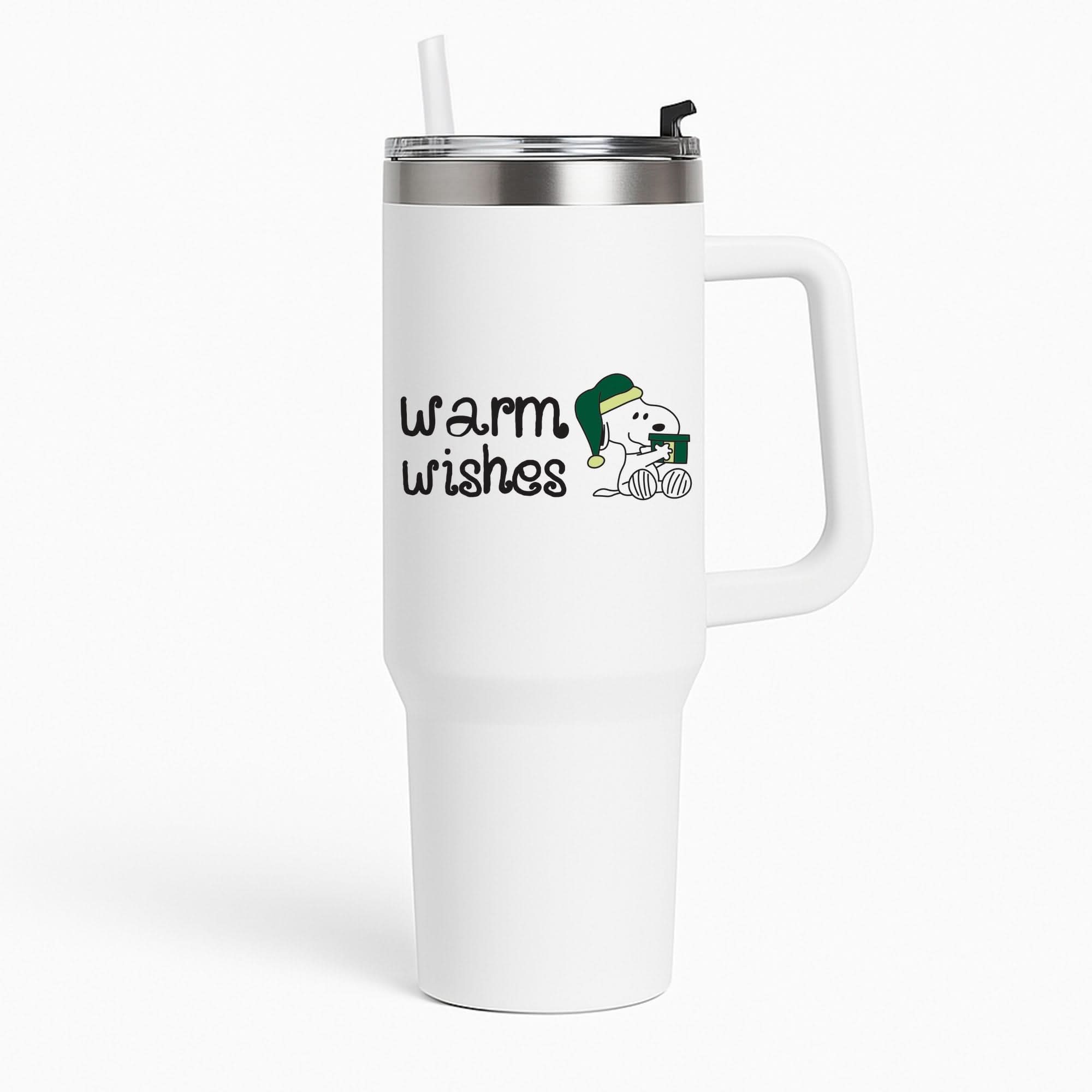 Cartoon Beagle Warm Wishes Tumbler