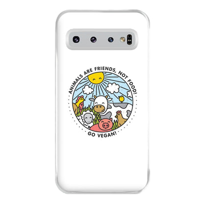 Animals Are Friends, Not Food - Vegan Phone Case