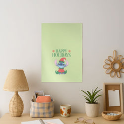 Cute Blue Alien Elf Art Print