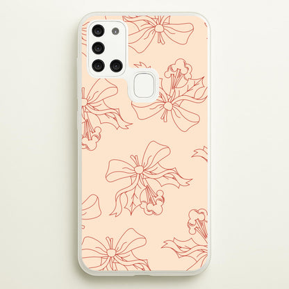 Cartoon Mouse Holly Pattern Galaxy A21s Case